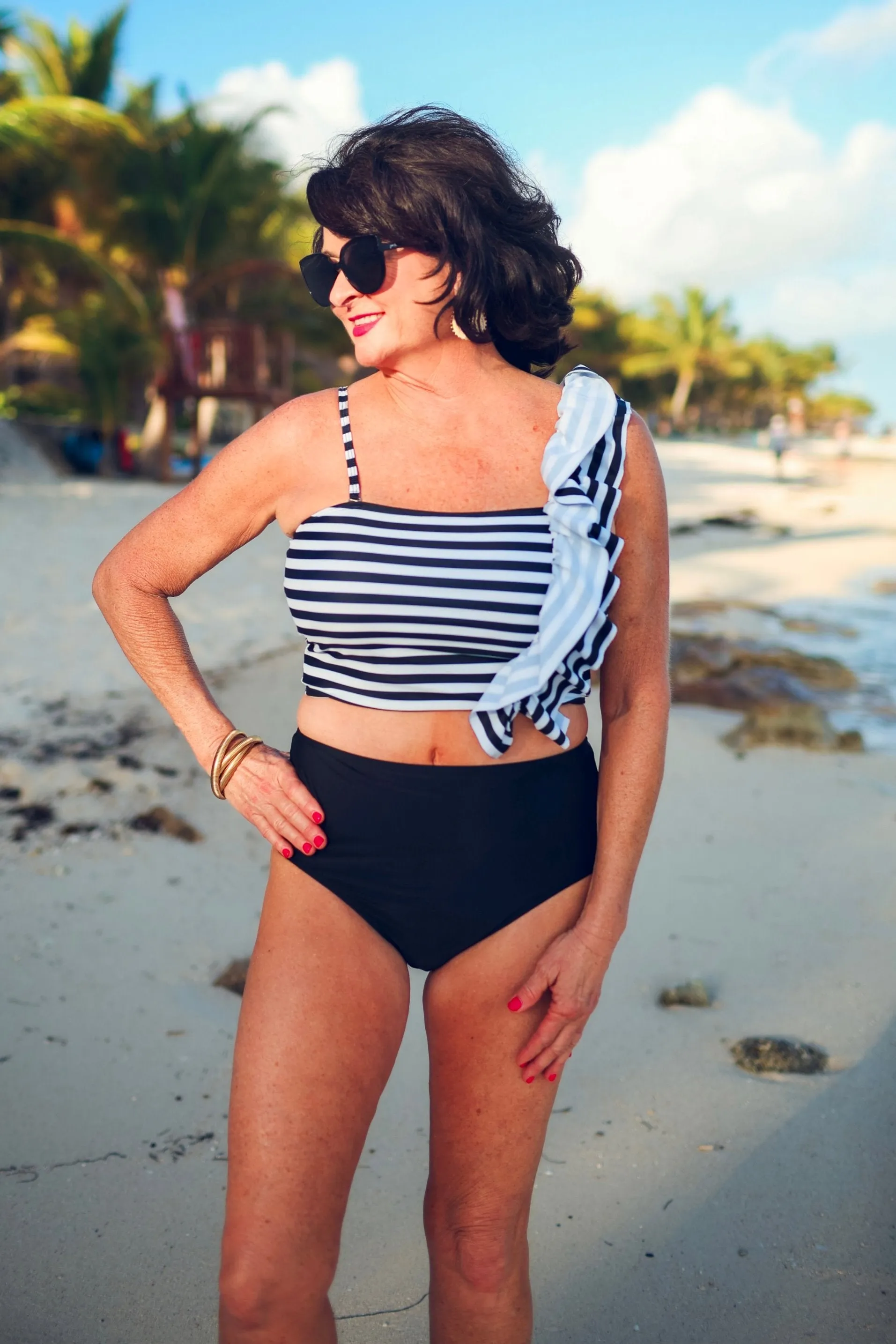 Amalfi Coast Ruffle Two Piece Swimsuit