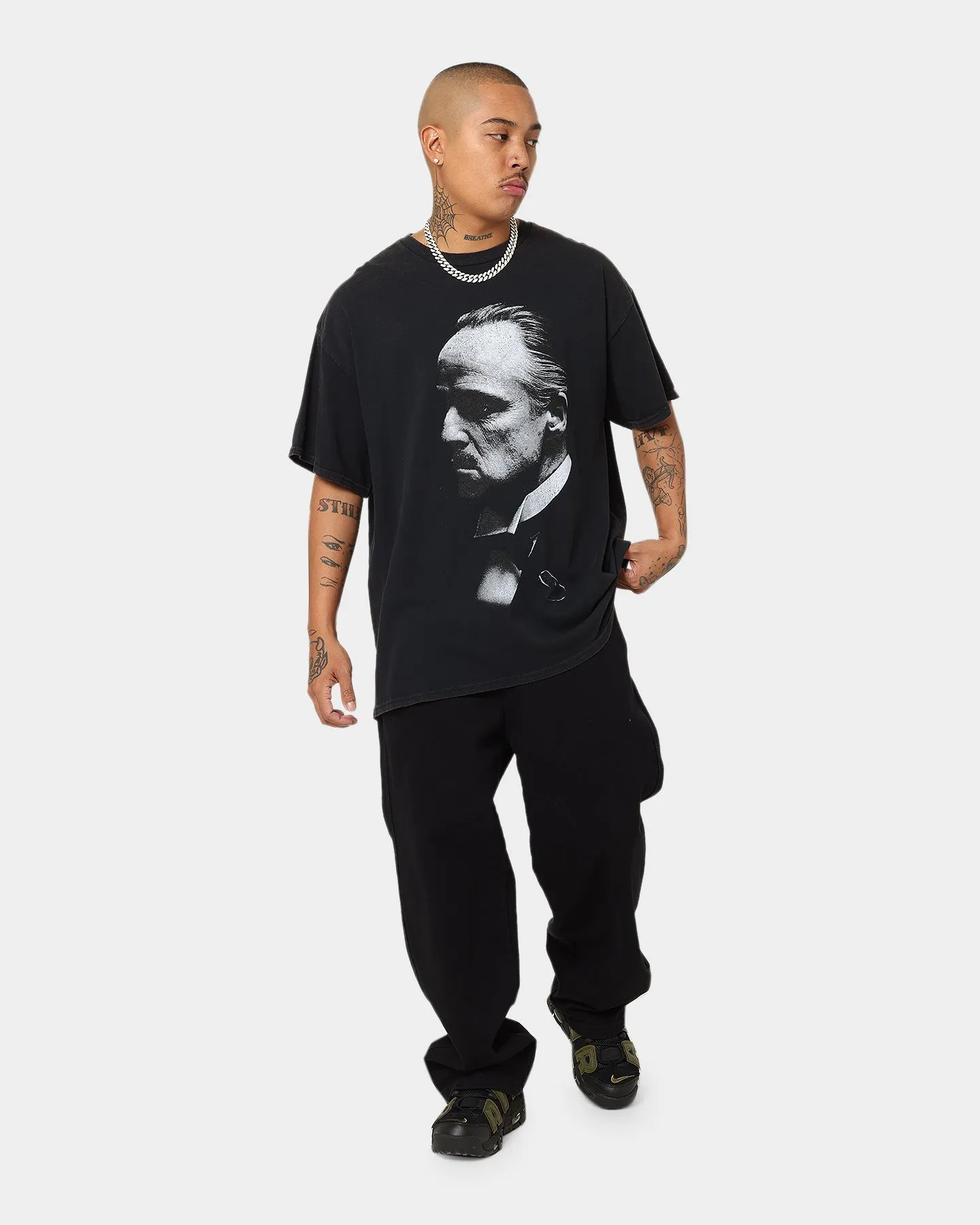 American Thrift X The Godfather The Don Vintage T-Shirt Black Wash