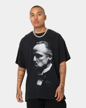 American Thrift X The Godfather The Don Vintage T-Shirt Black Wash