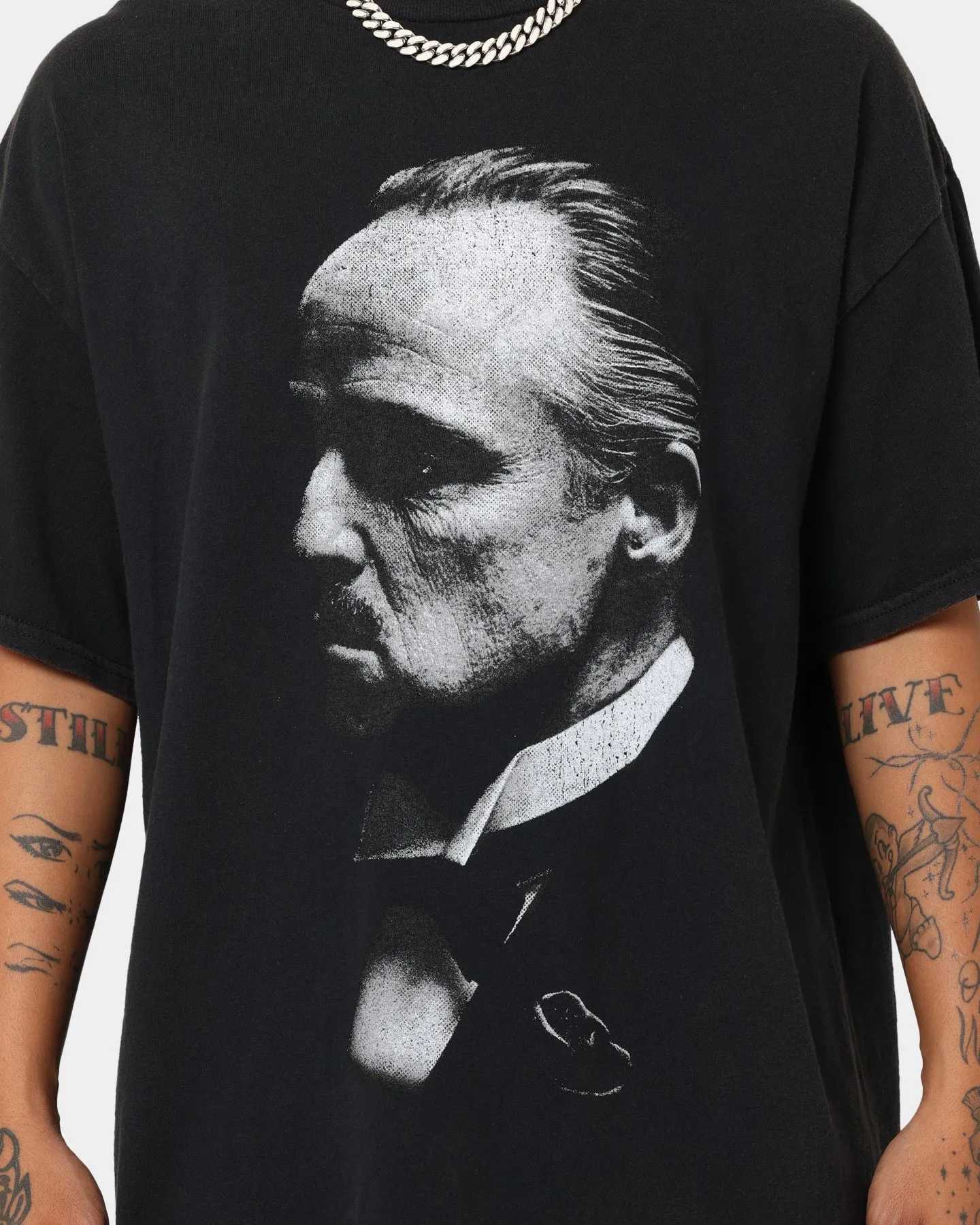American Thrift X The Godfather The Don Vintage T-Shirt Black Wash