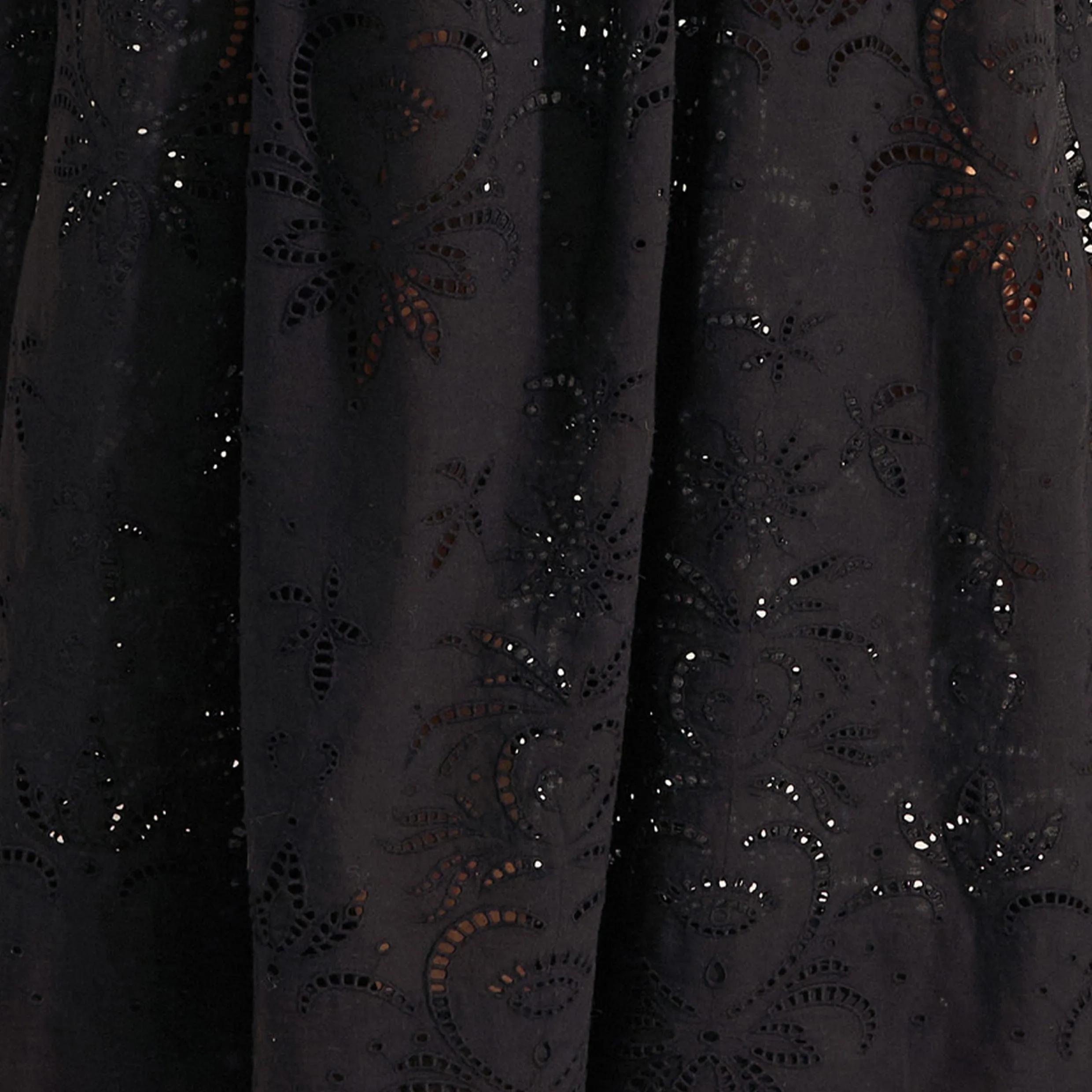Bacchus Black Eyelet Linen Shirt