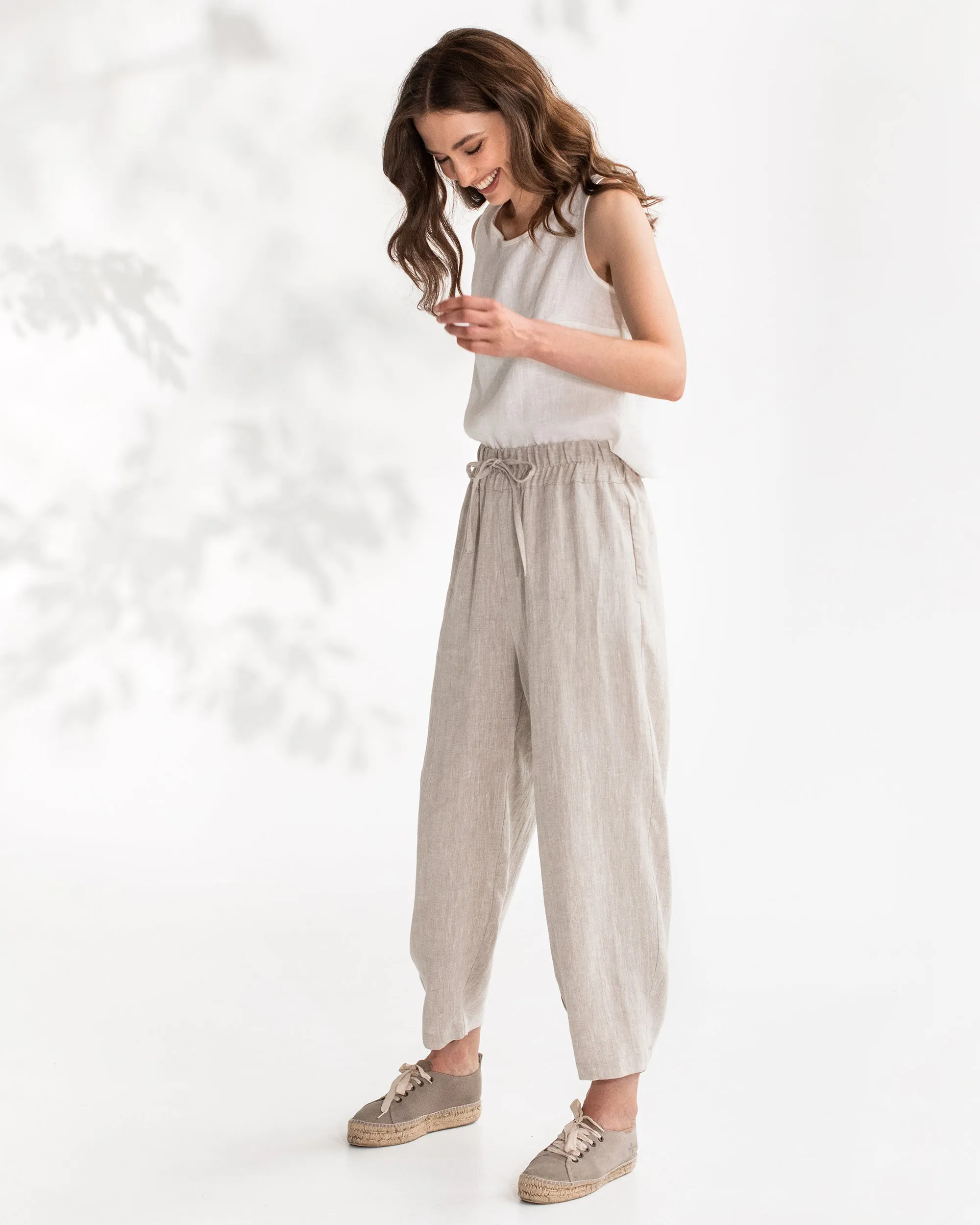 Baggy linen pants BESALU in Various colors
