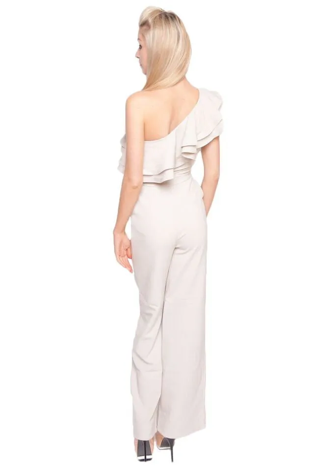 Bailey - Stone One Shoulder Jumpsuit