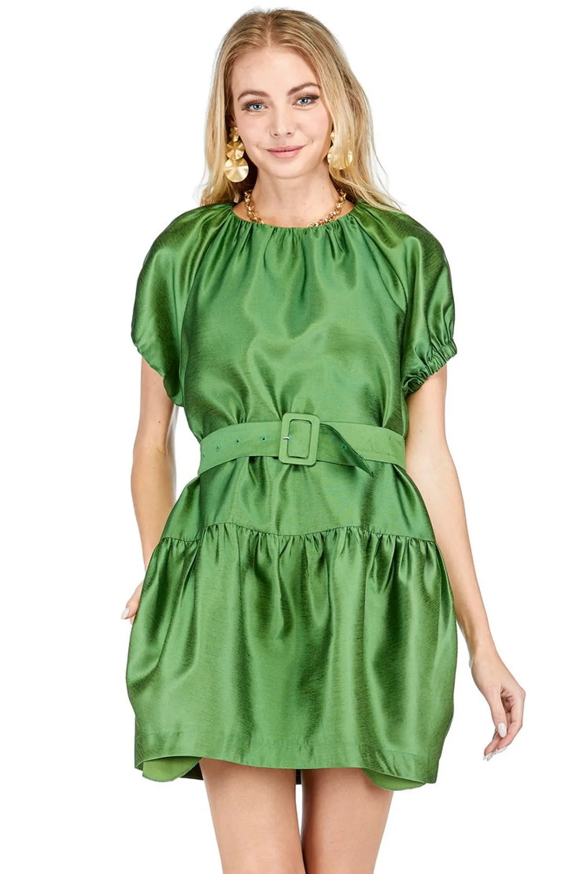 Belted Tulip Dress