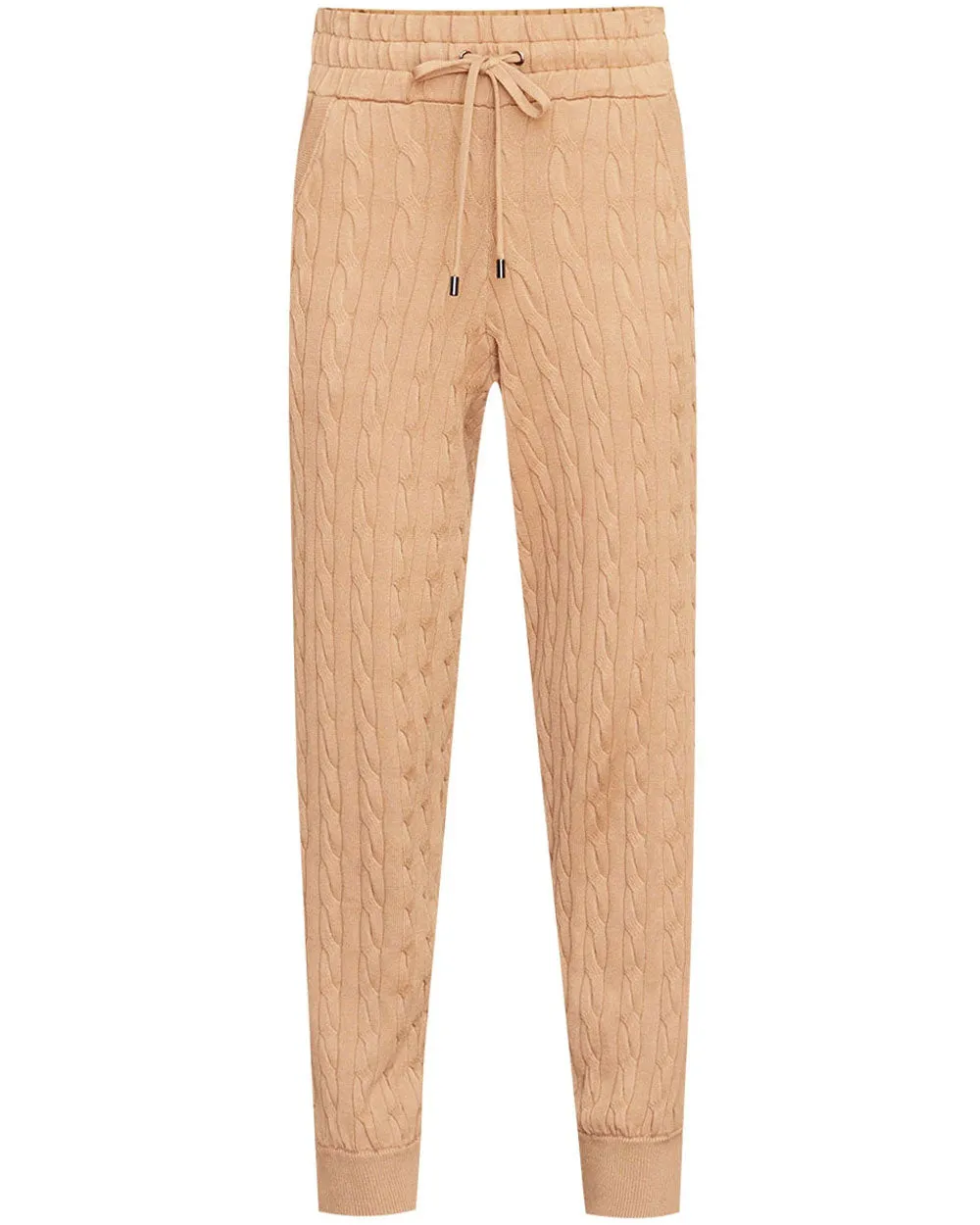 Camel Cable Knit Auden Sweatpant