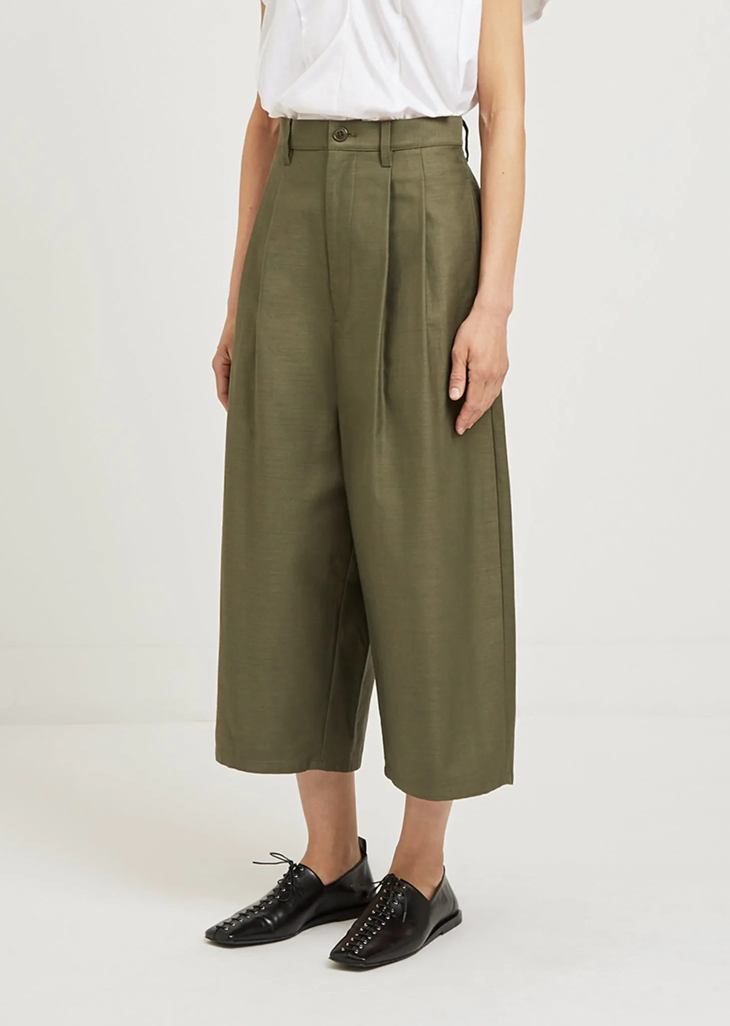 Canvas Wide Leg Pants