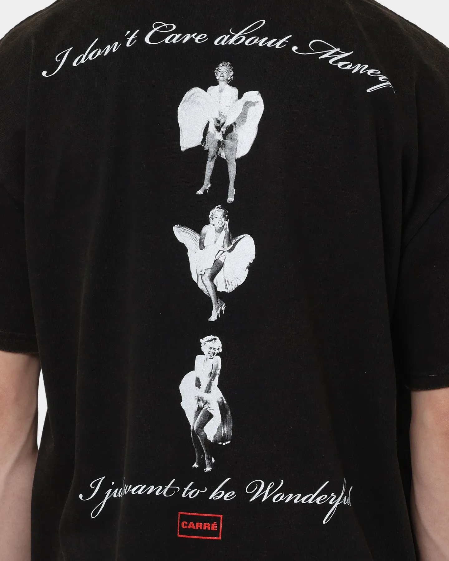 Carré X Marilyn Monroe Wonderful Vintage T-Shirt Washed Black