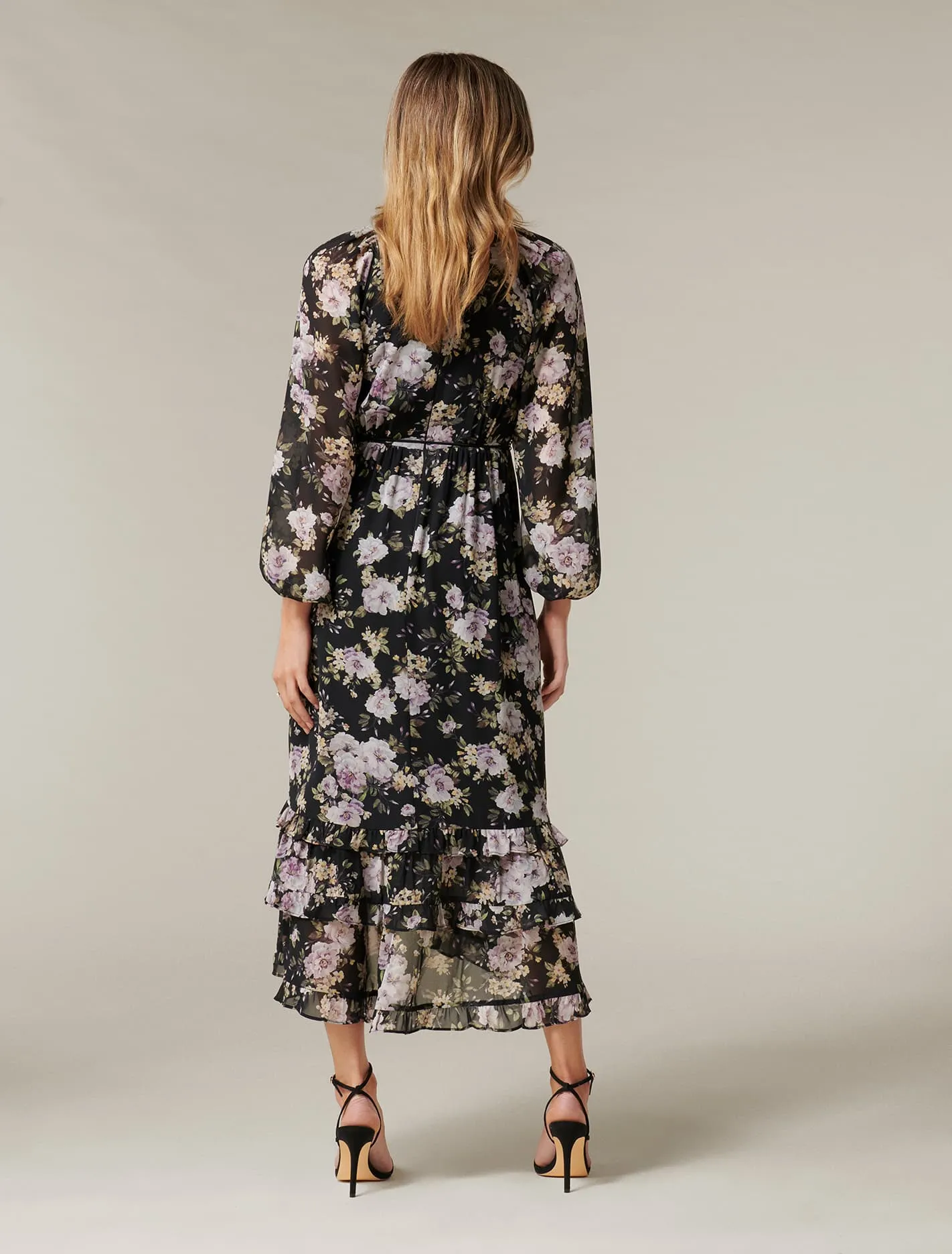Clementine Ruffle Midi Dress