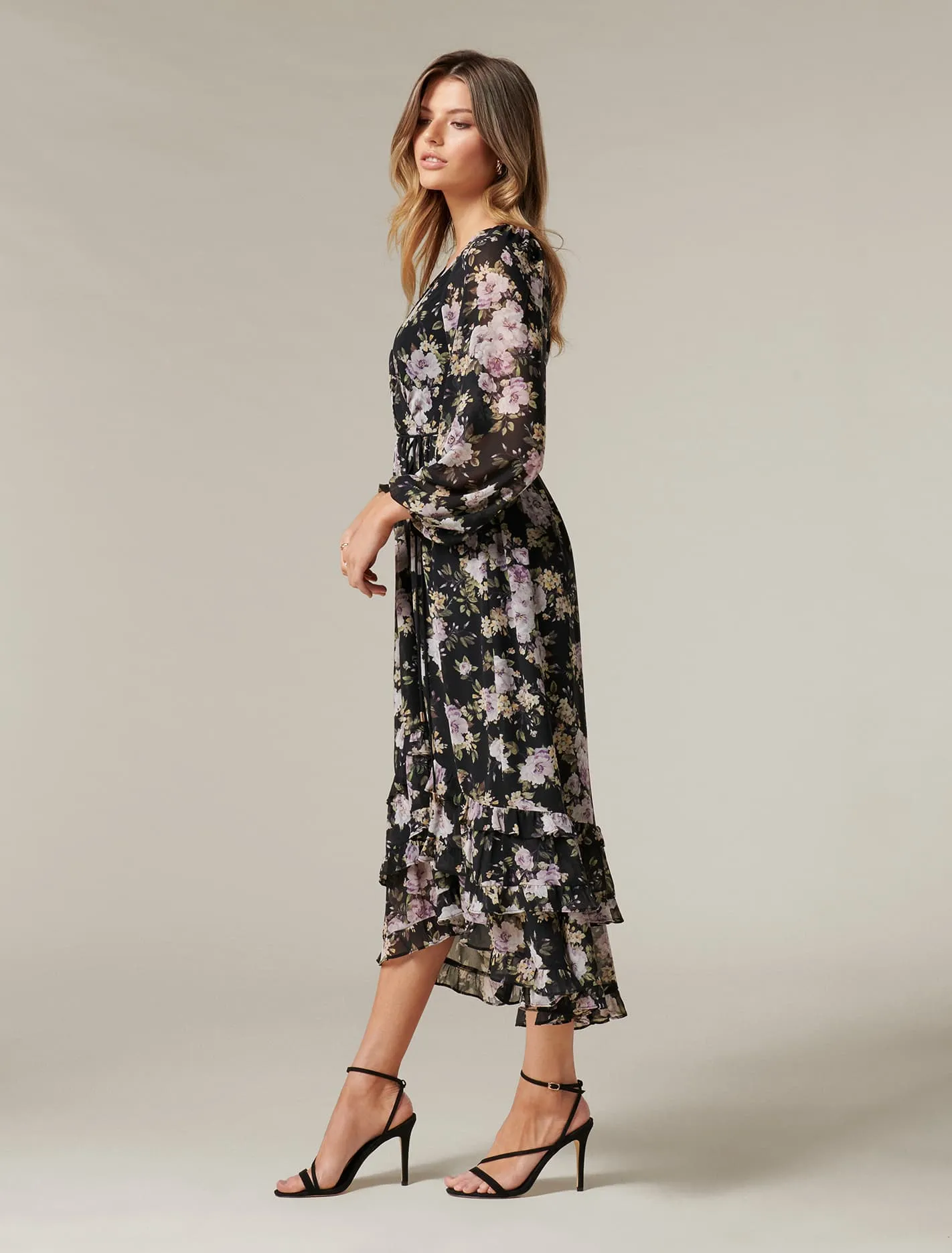 Clementine Ruffle Midi Dress