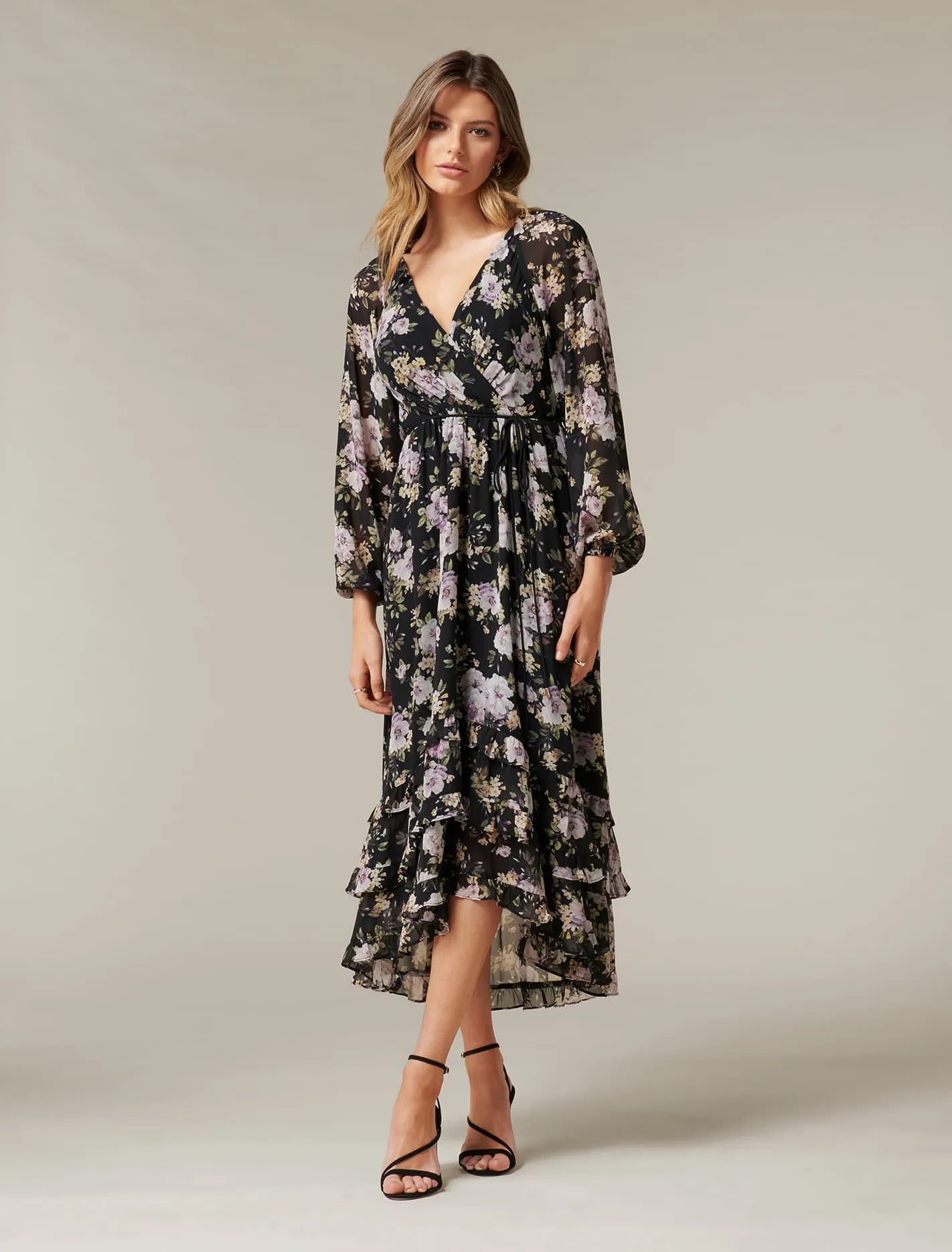 Clementine Ruffle Midi Dress