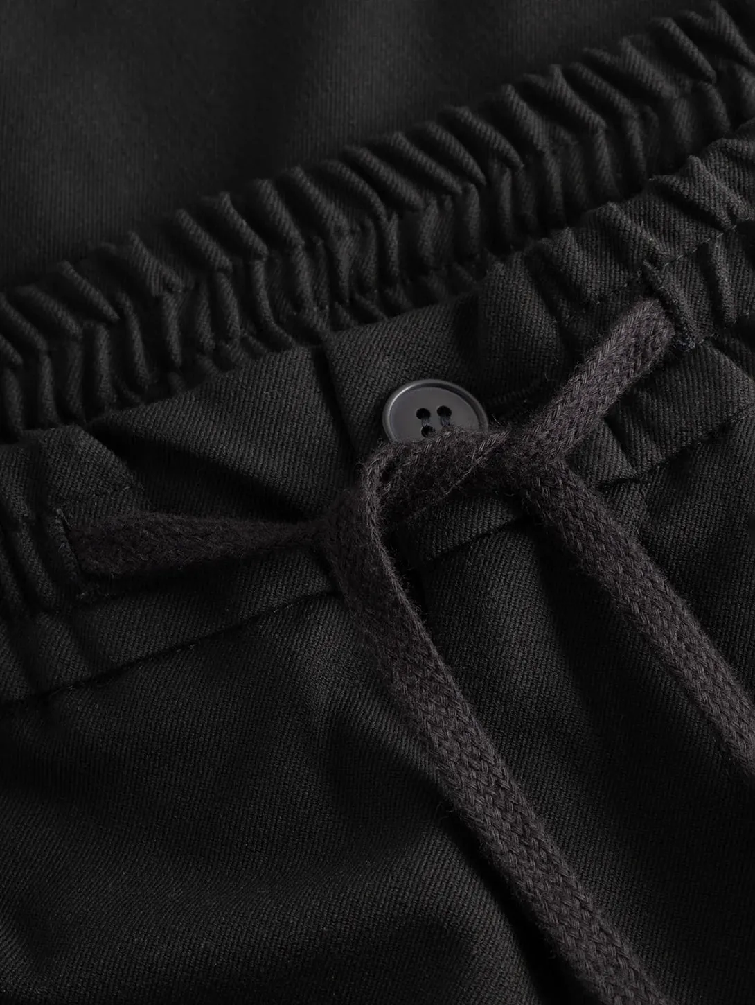 Como Tapered Drawstring Pants - Black