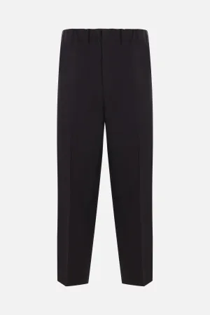 compact cotton cropped trousers