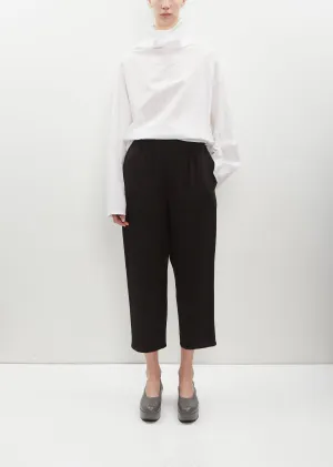 Crepe Linen Carrot Pant