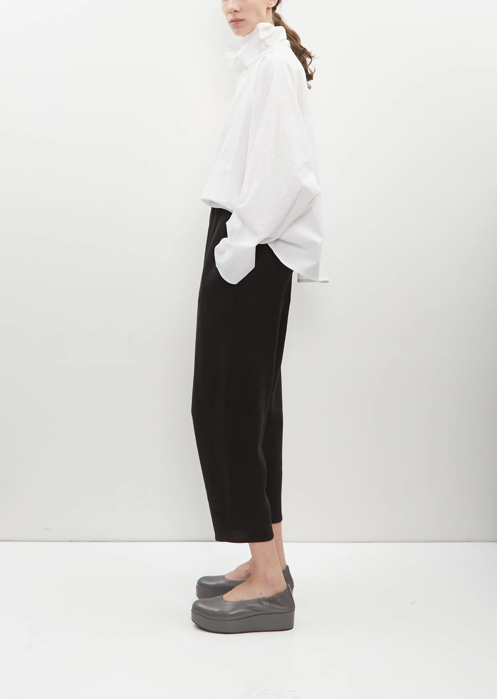 Crepe Linen Carrot Pant