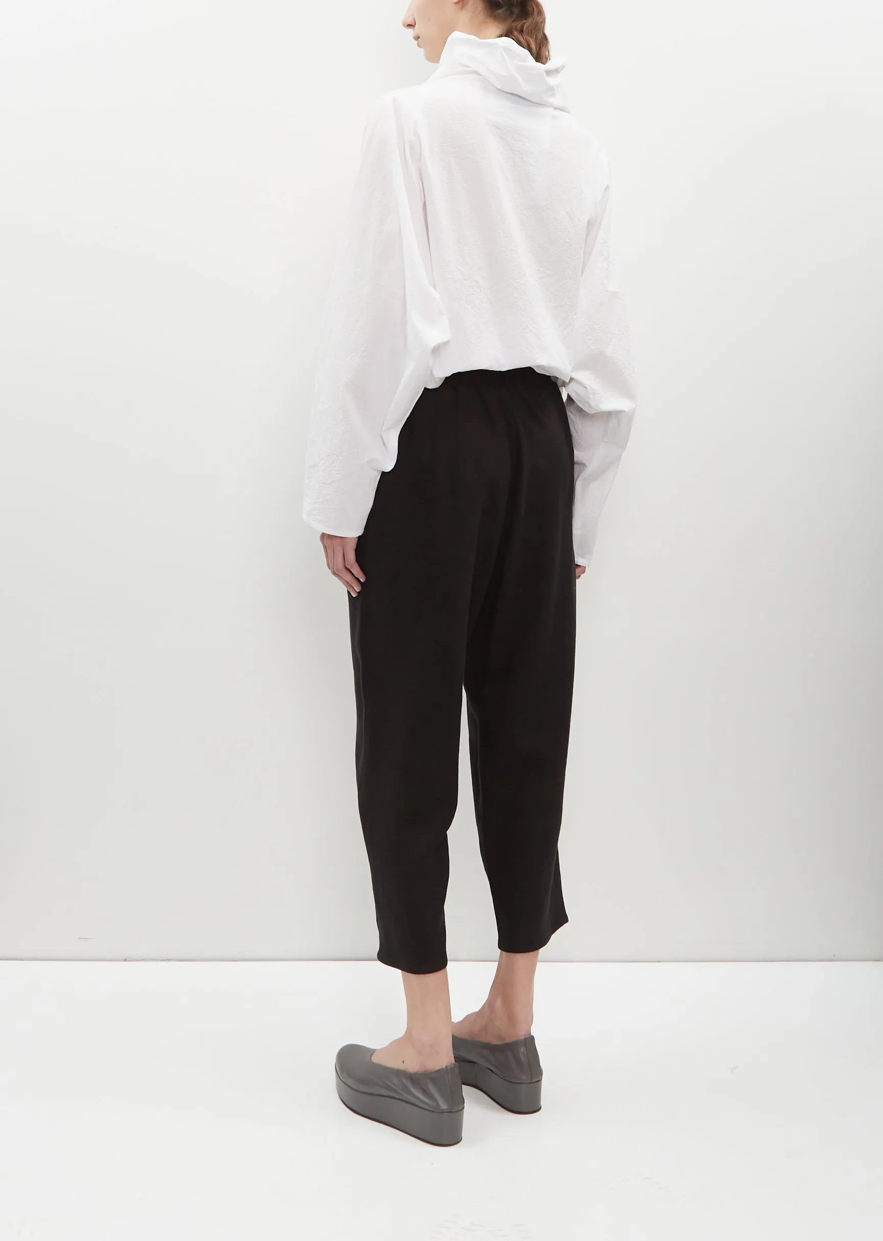 Crepe Linen Carrot Pant
