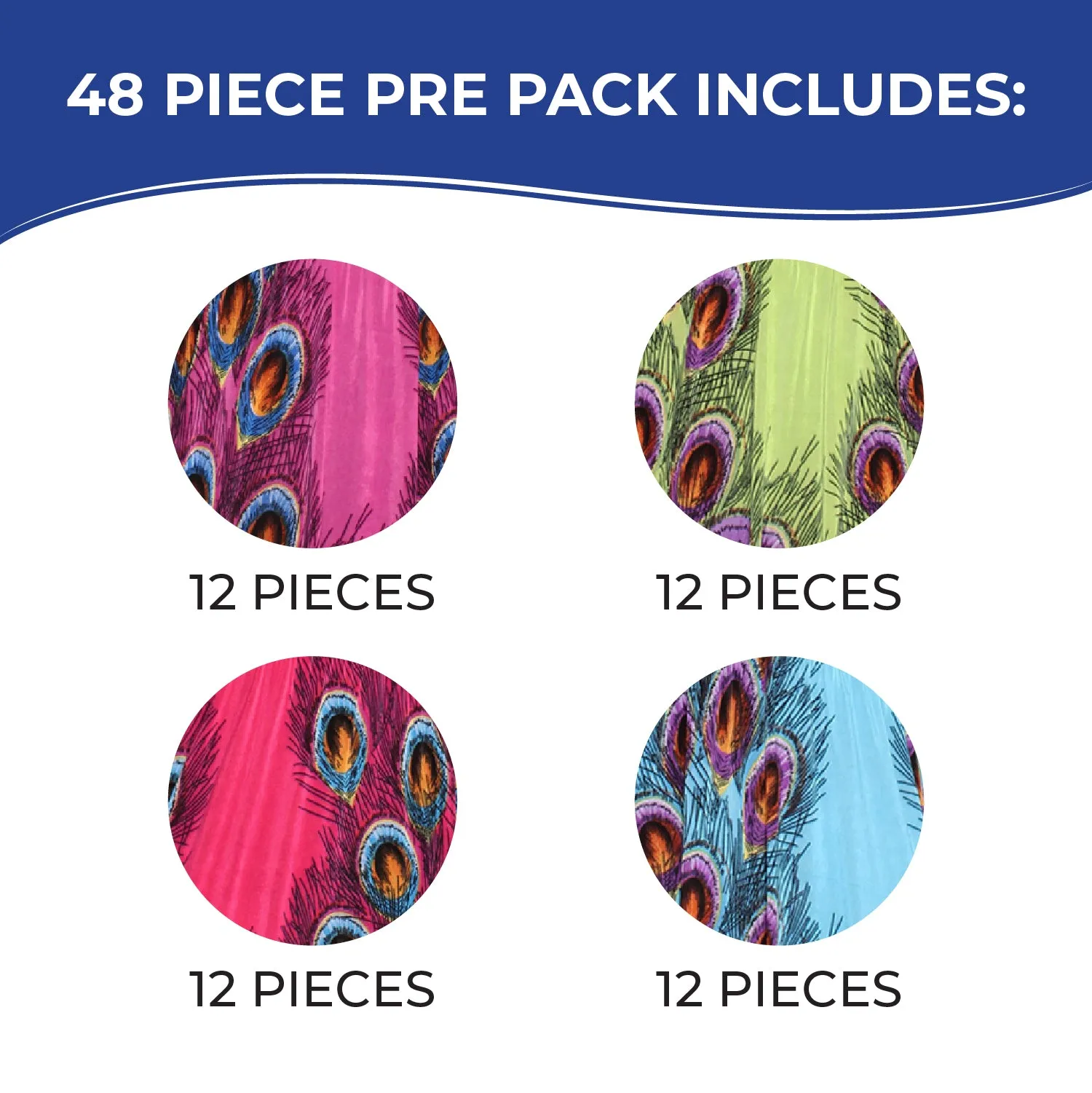CU-BF14 - Wholesale Women's Peacock Feather Print Smocked Cover-Up Dress