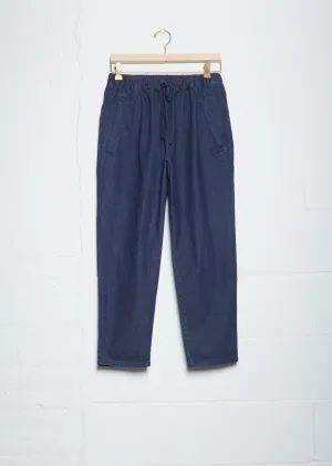 Drawstring Indigo Trousers