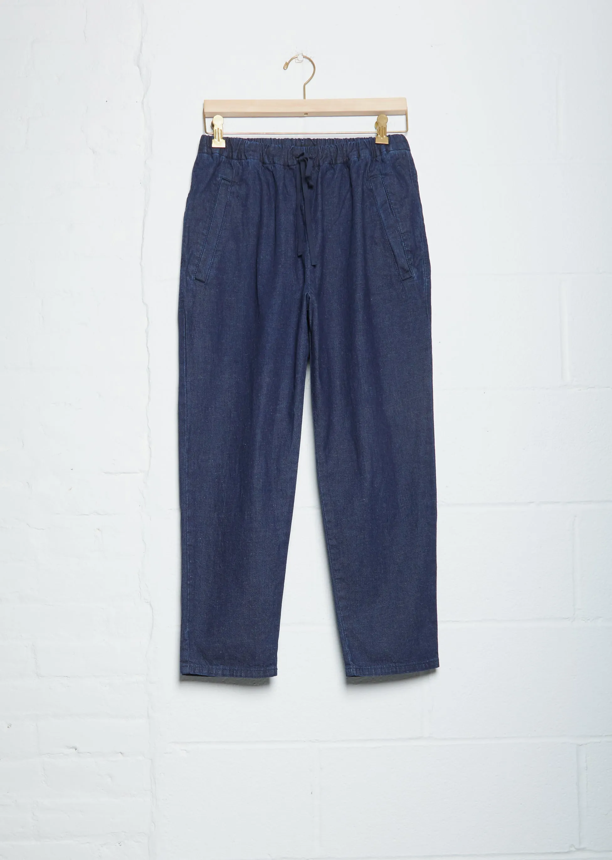 Drawstring Indigo Trousers