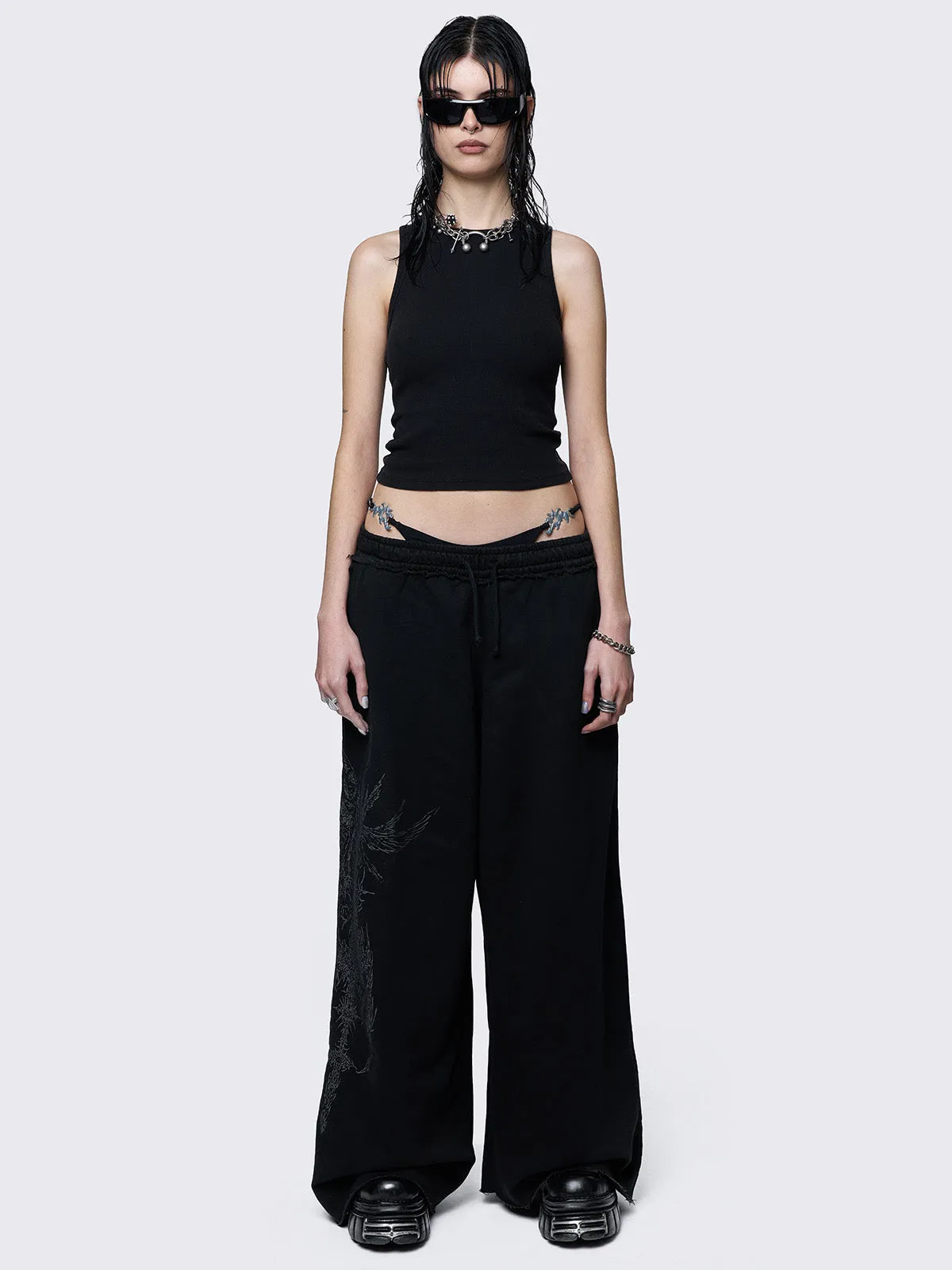 Enigmatic Black Sweatpants