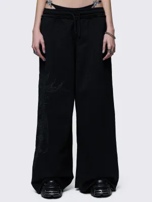 Enigmatic Black Sweatpants