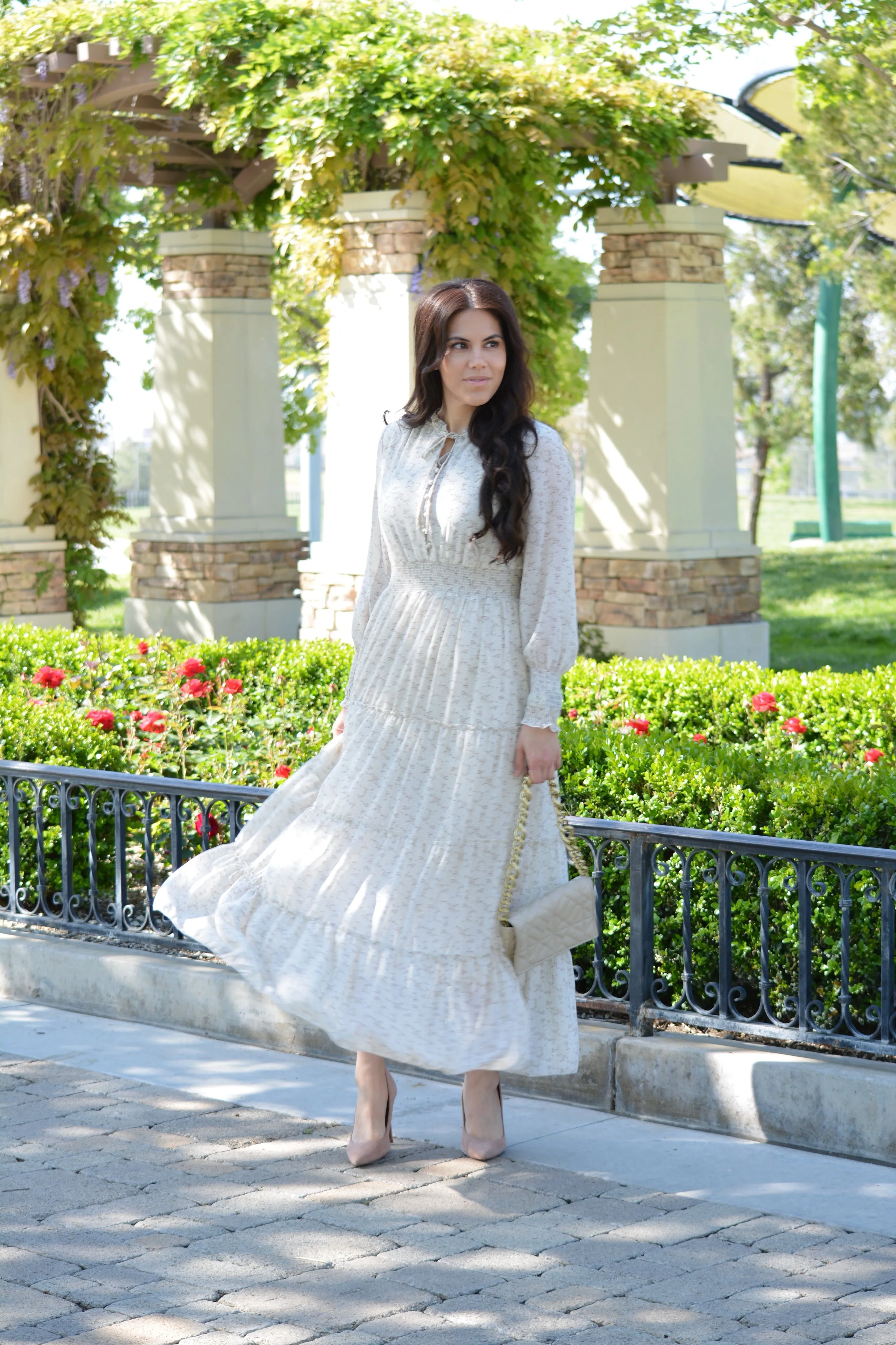 Etta Ivory Floral Maxi Dress