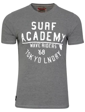 Fall Brook T-Shirt in Mid Grey Marl - Tokyo Laundry