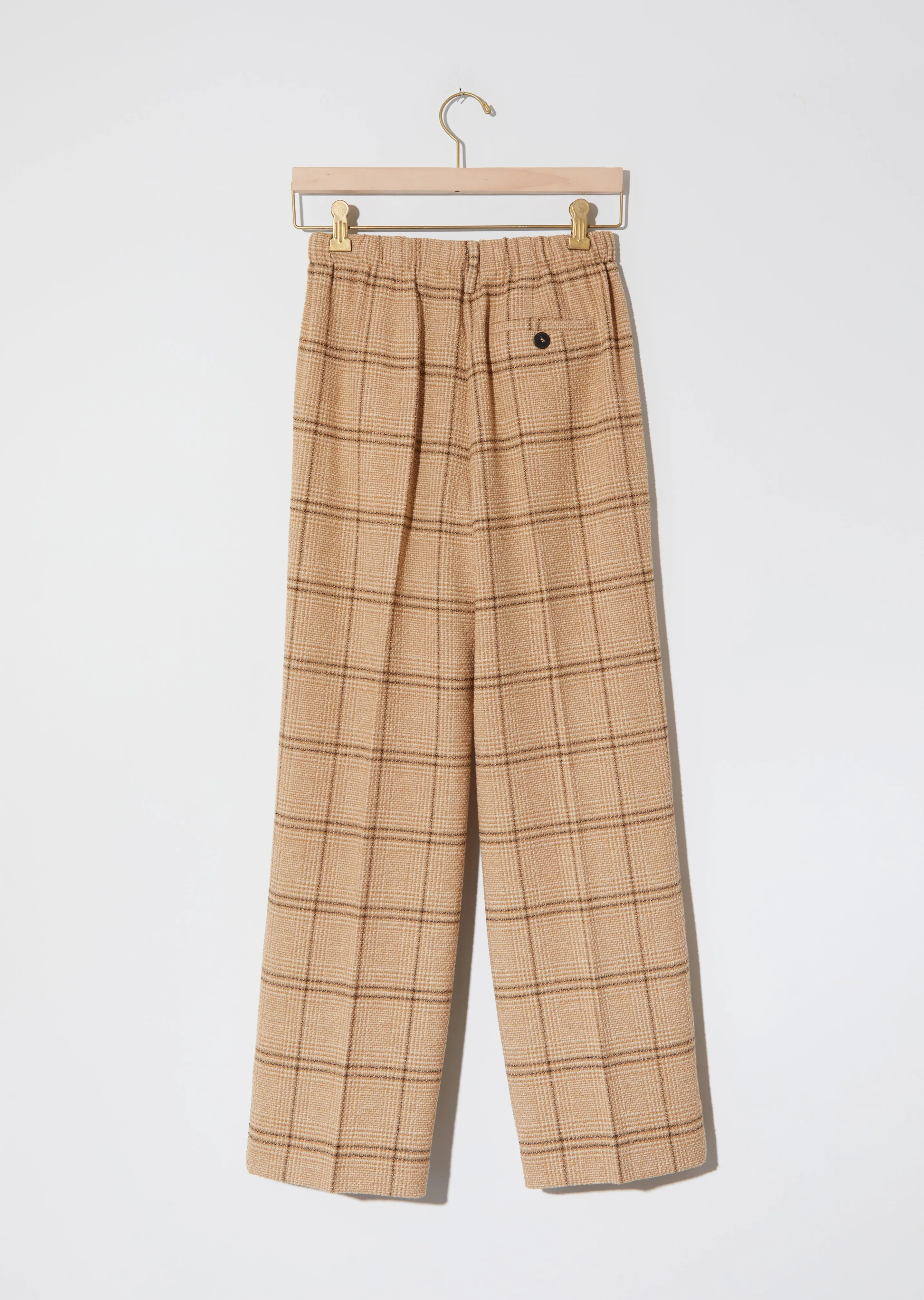 Glen Check Wool Blend Pants