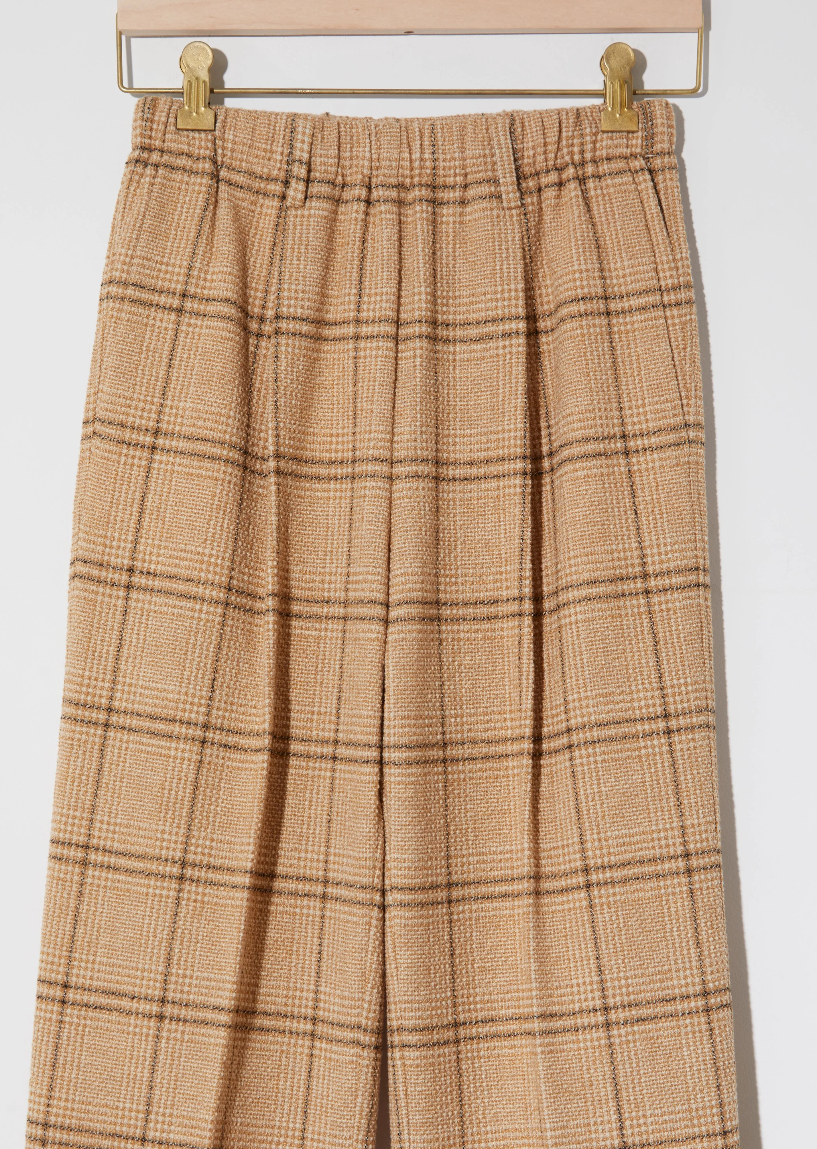 Glen Check Wool Blend Pants