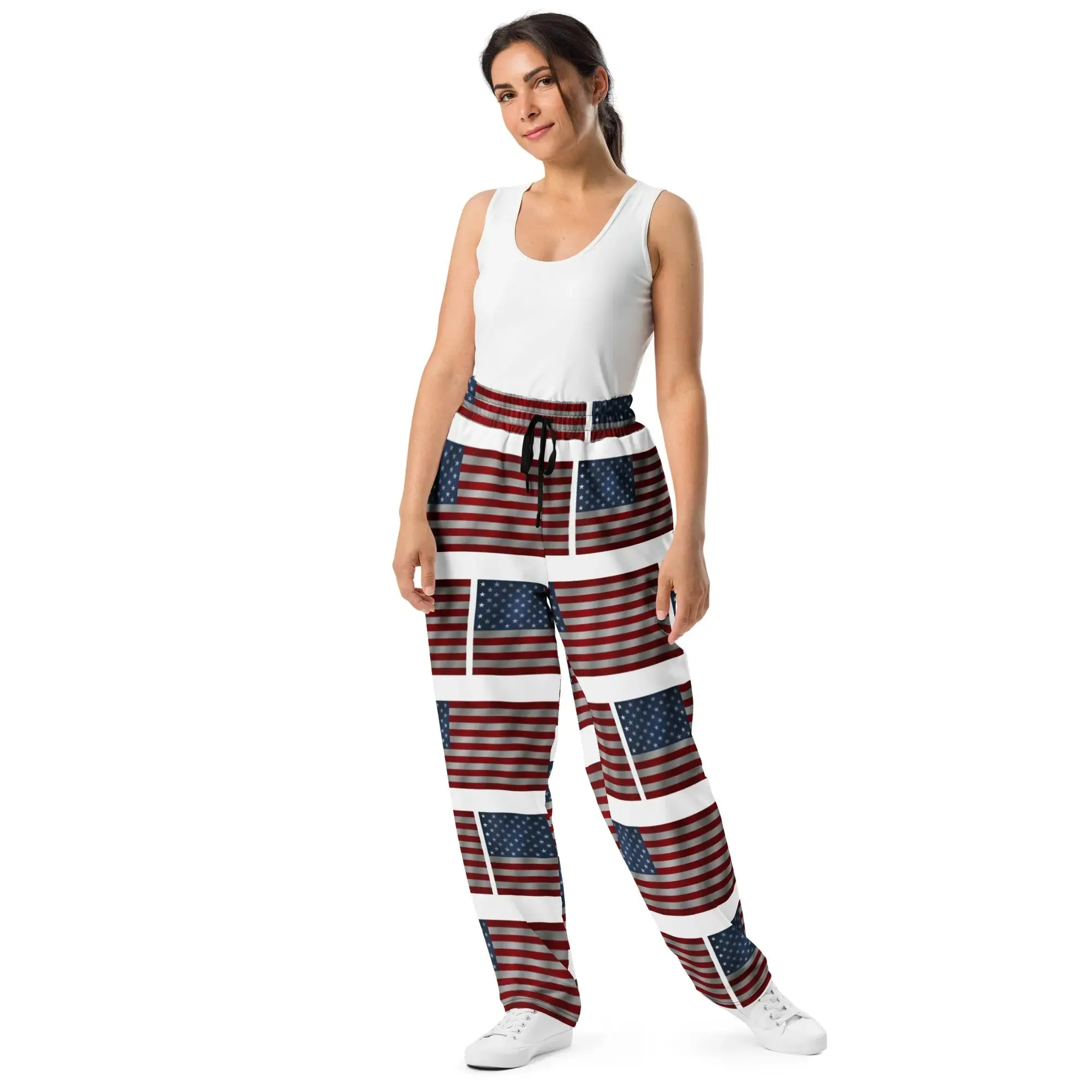Joggers American Flag Wide-leg
