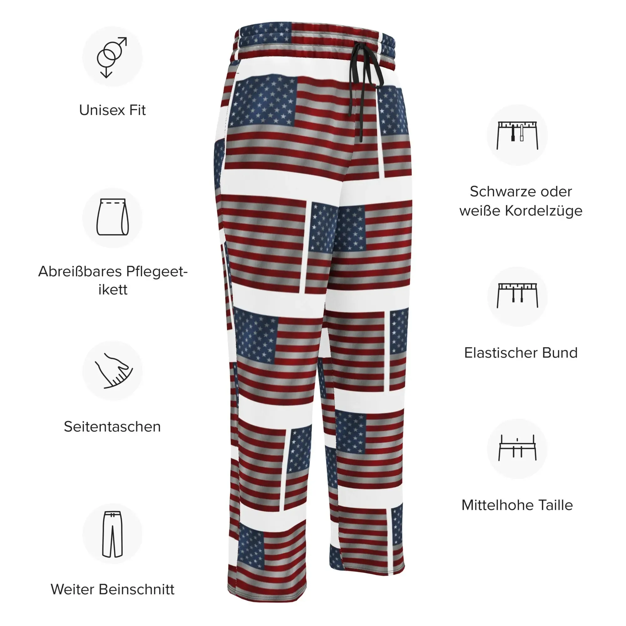 Joggers American Flag Wide-leg