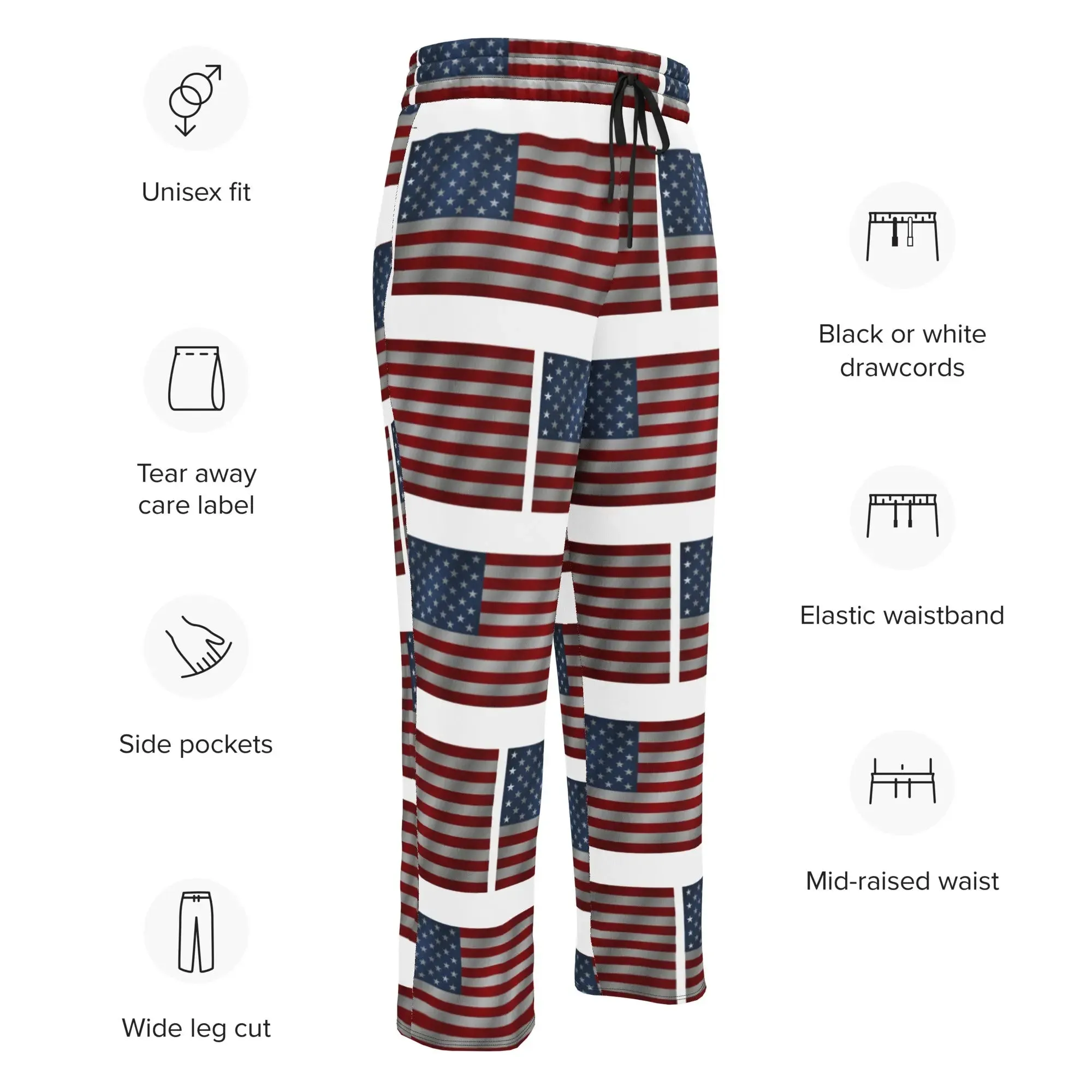 Joggers American Flag Wide-leg
