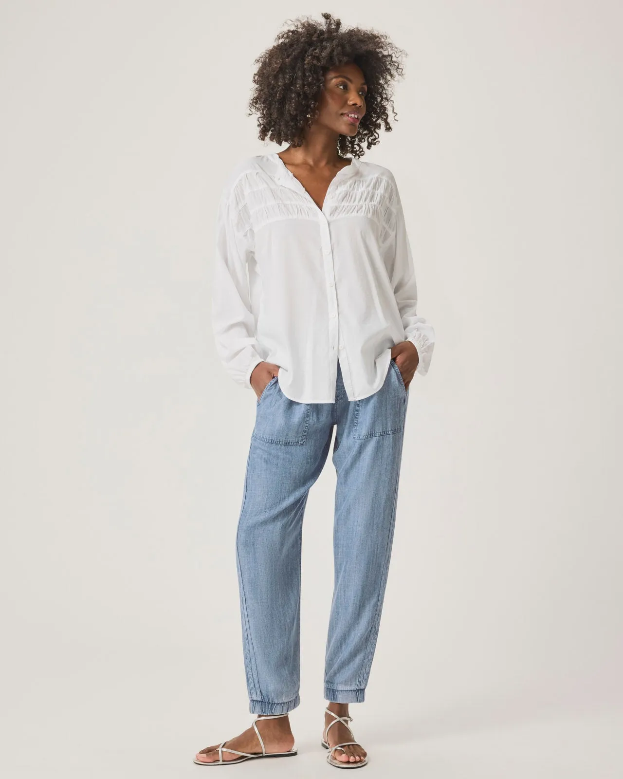 Lakeside Chambray Jogger
