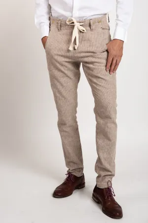 Linen Pants PE37 - Brown