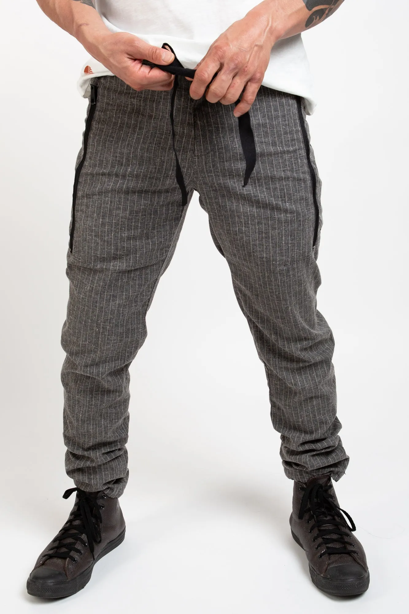 Linen Pants PE40 - Grey