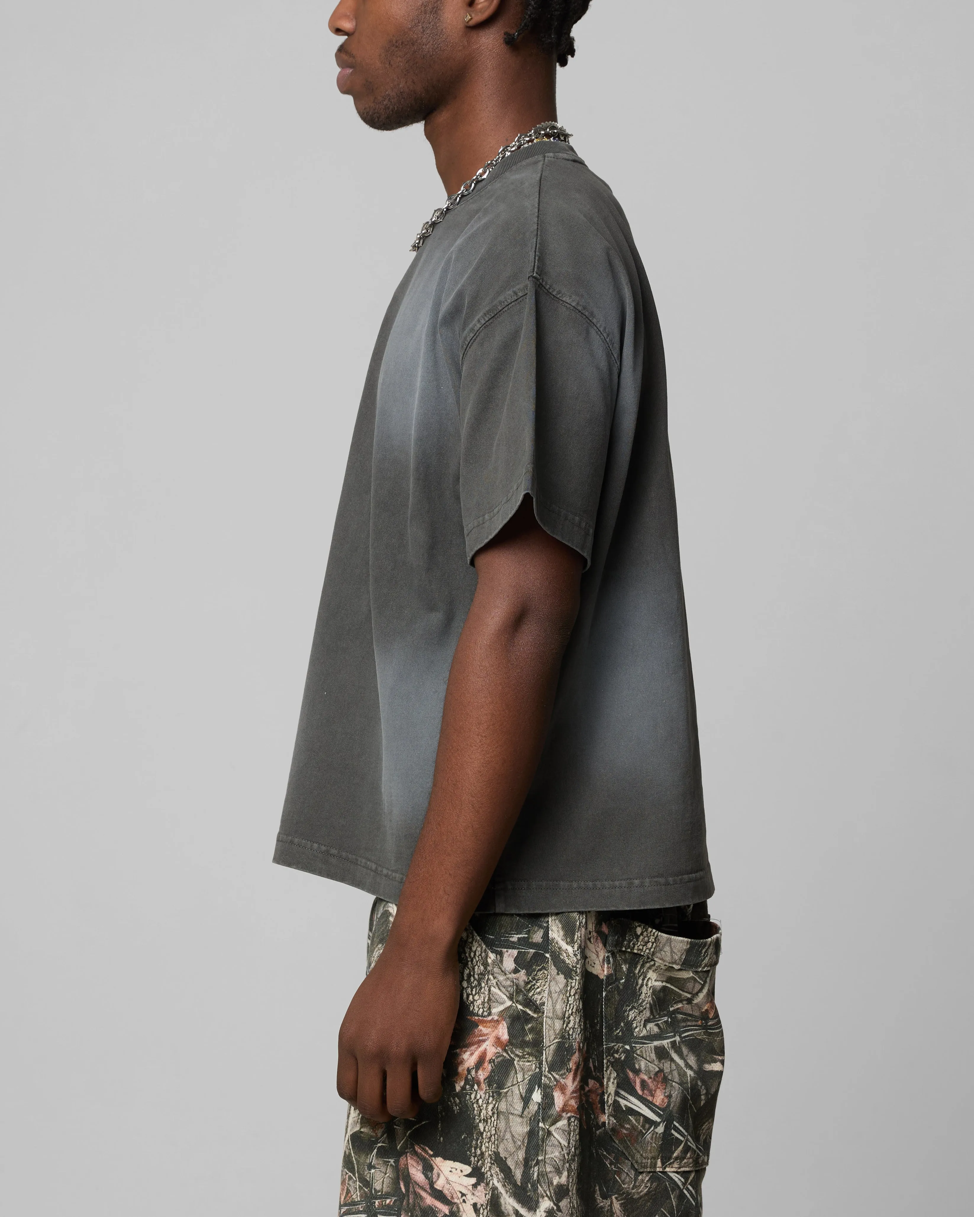 Loiter Boxer Fitted T-Shirt Black Wash