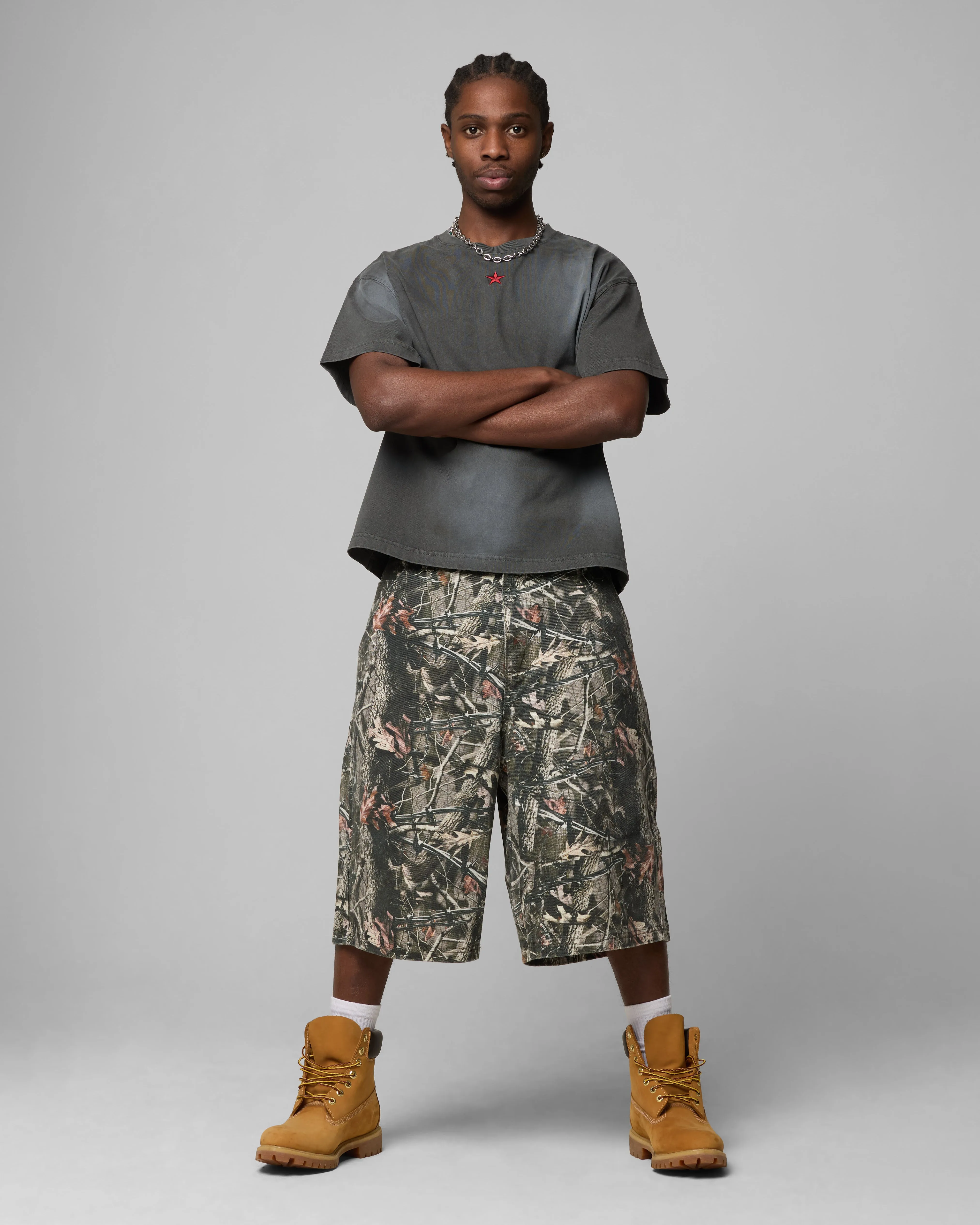 Loiter Boxer Fitted T-Shirt Black Wash