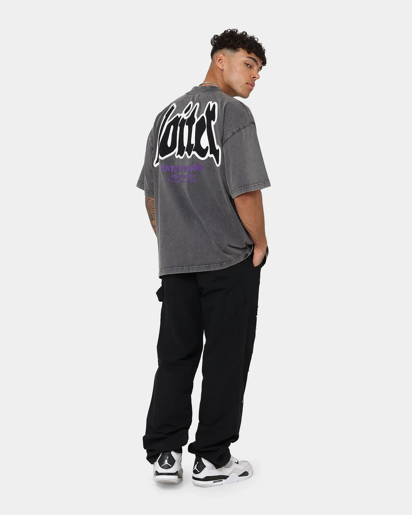 Loiter Retrograde Vintage T-Shirt Charcoal