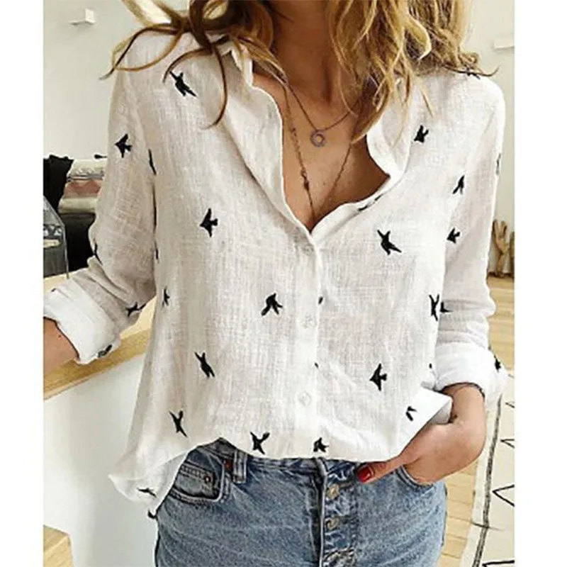 Long Sleeve Women's Oversize Linen Shirt - Lightweight and Loose Fitting - with Buttons - Lots of Choices