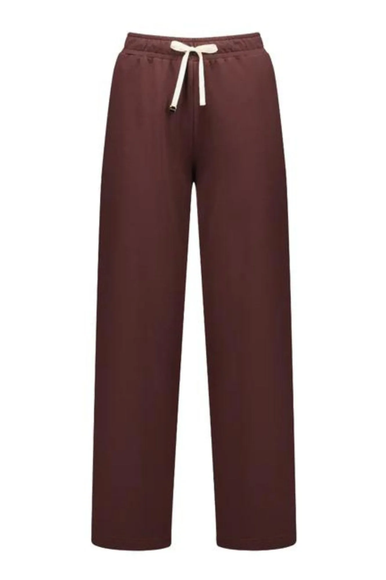 Moke Tay Wide Length Pants - Bitter Chocolate