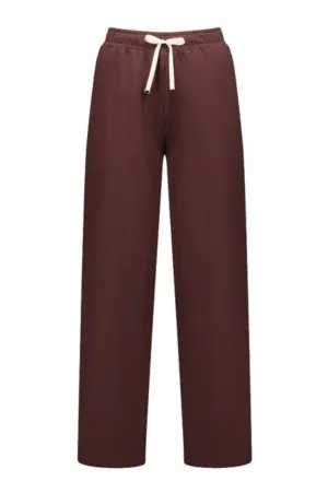 Moke Tay Wide Length Pants - Bitter Chocolate