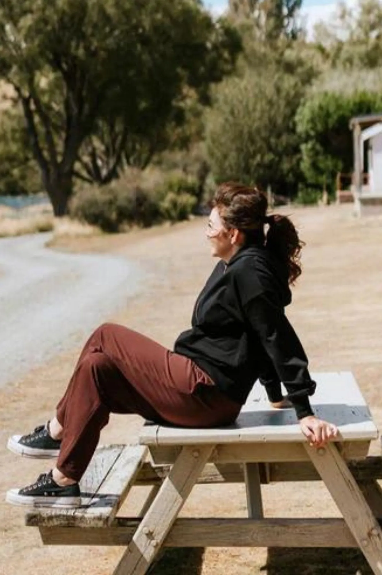 Moke Tay Wide Length Pants - Bitter Chocolate