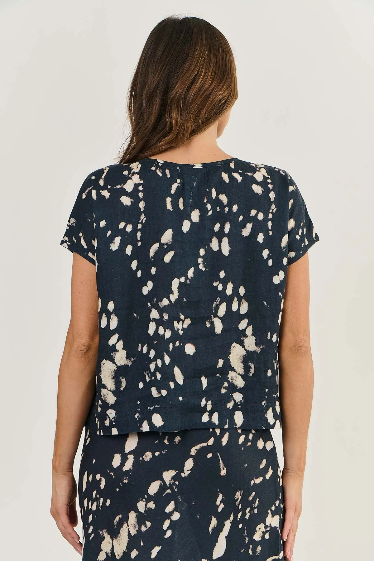 Naturals by O & J Button Down Top - Universe (GA504)
