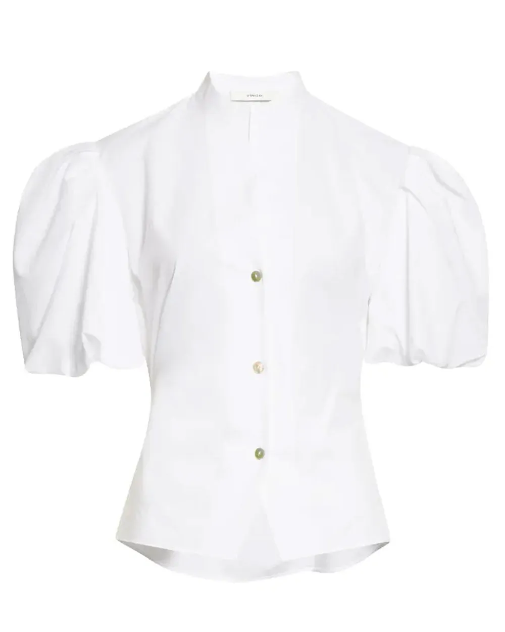 Optic White Puff Sleeve Blouse