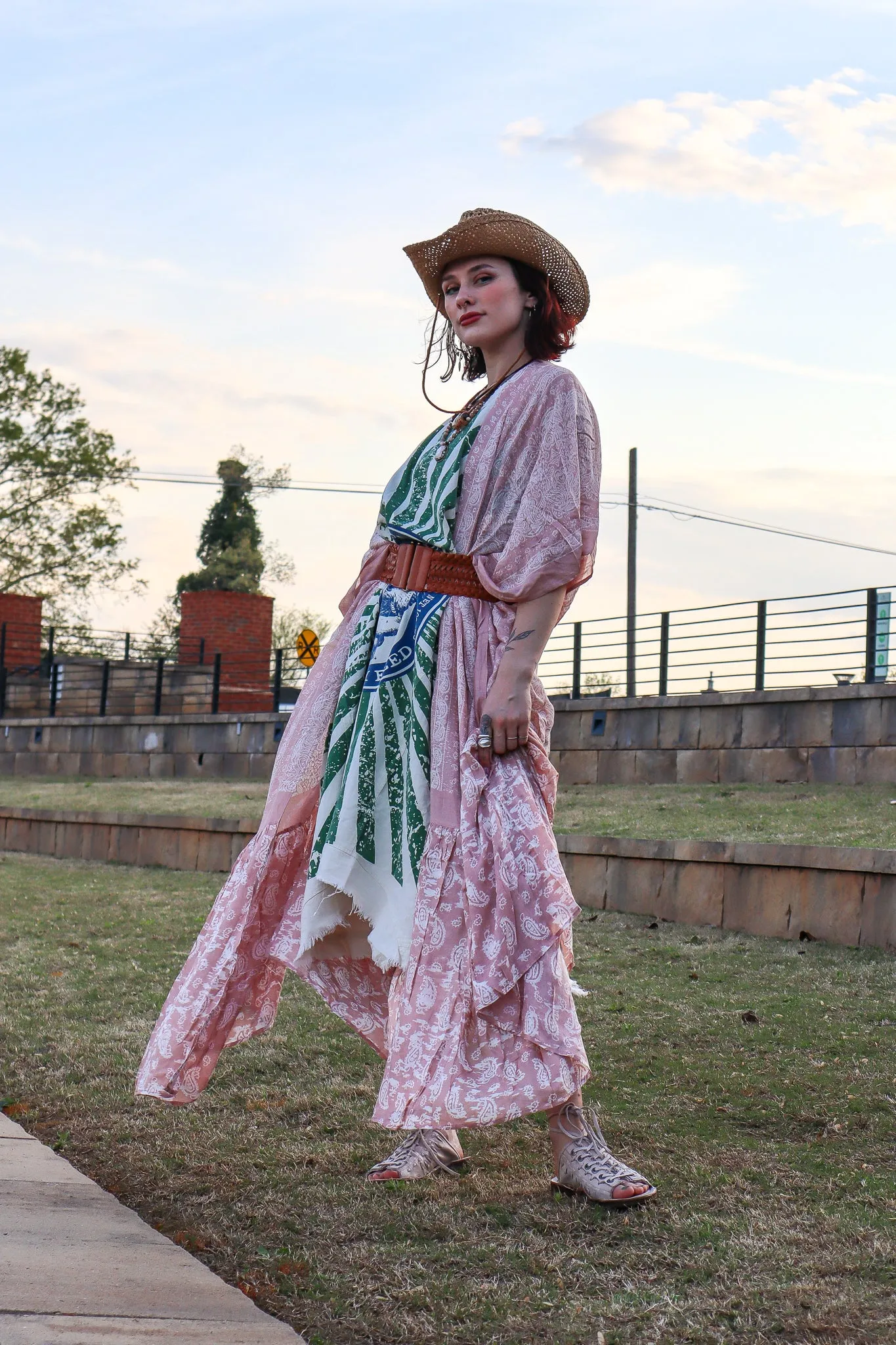 Paisley Longline Kimono Boho Women Cardigan w/ Tassel Open Front Hippie OS XL 