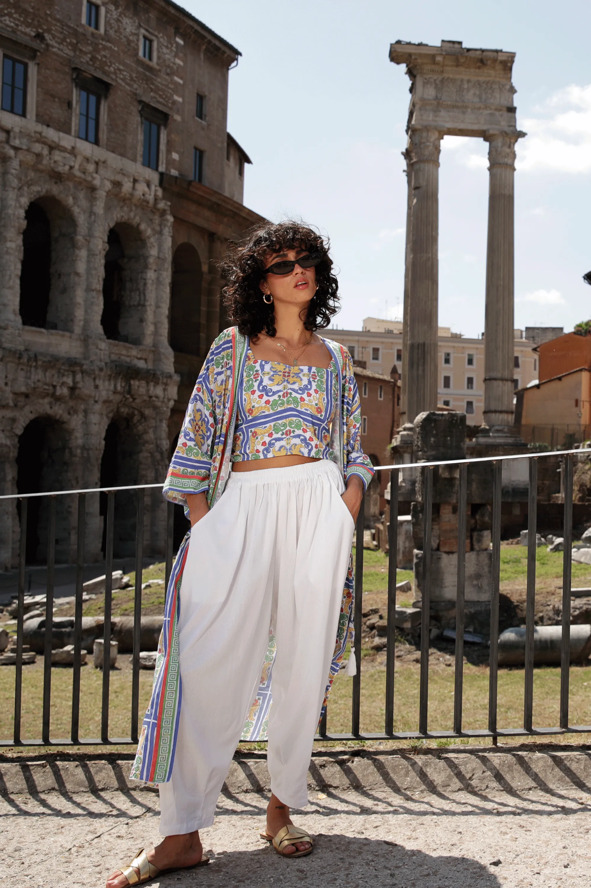 Paradise Pant | White Linen