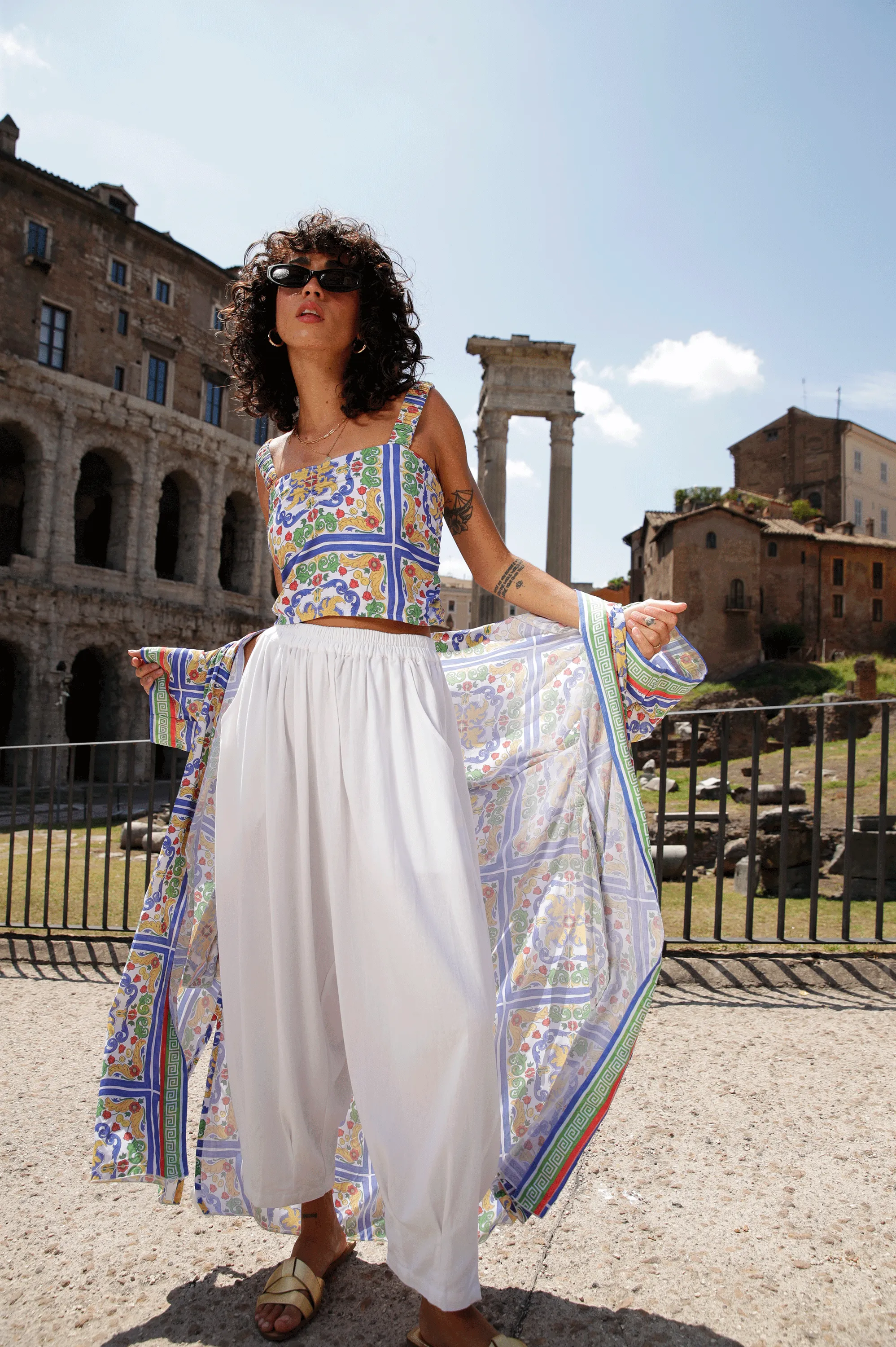 Paradise Pant | White Linen