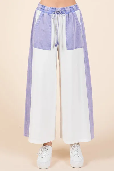 Periwinkle Haze Wide-Leg Pants