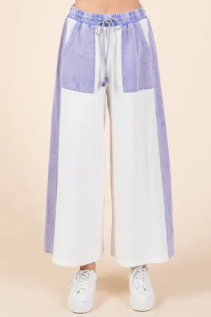 Periwinkle Haze Wide-Leg Pants