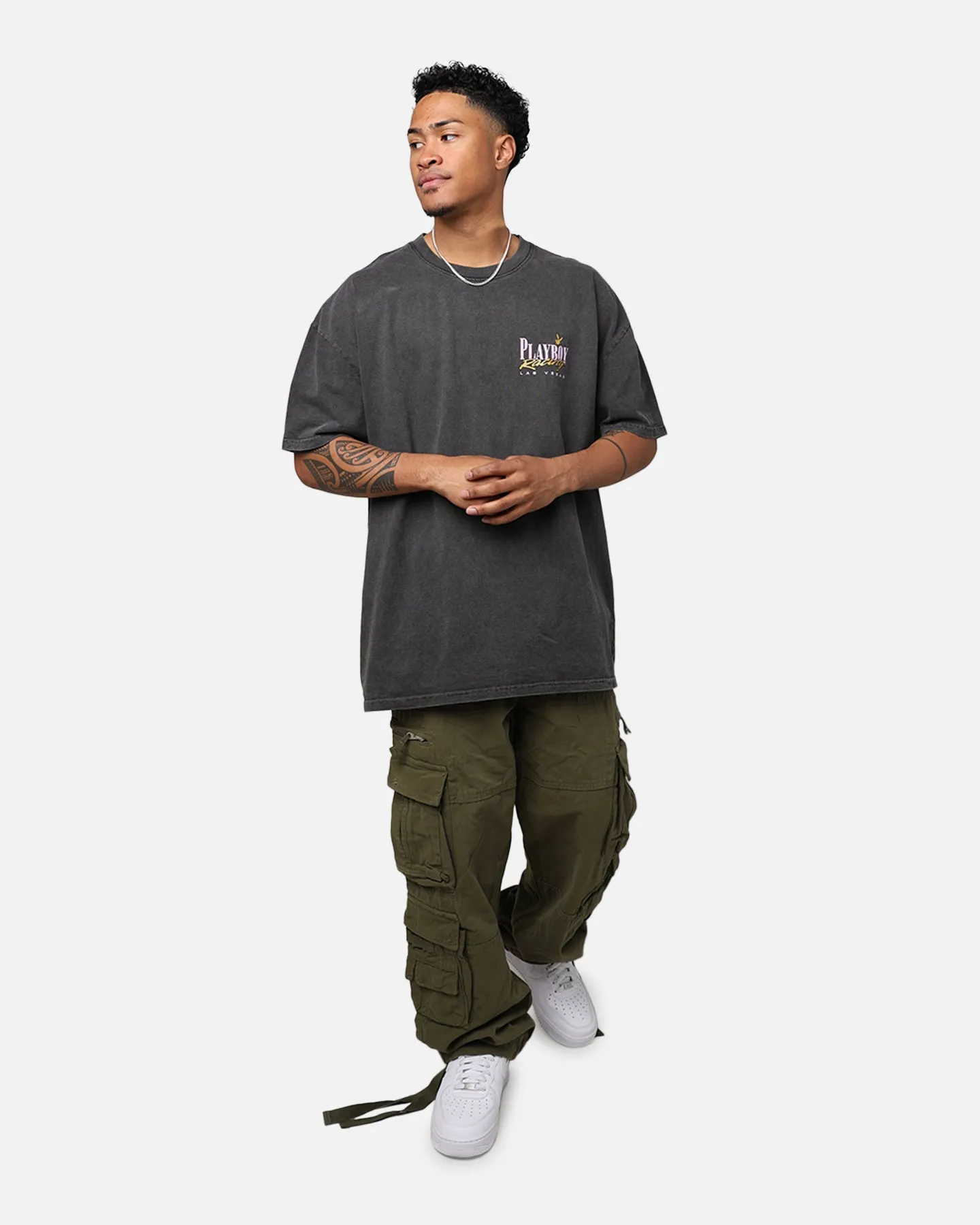 Playboy By Culture Kings Pacemaker T-Shirt Washed Black