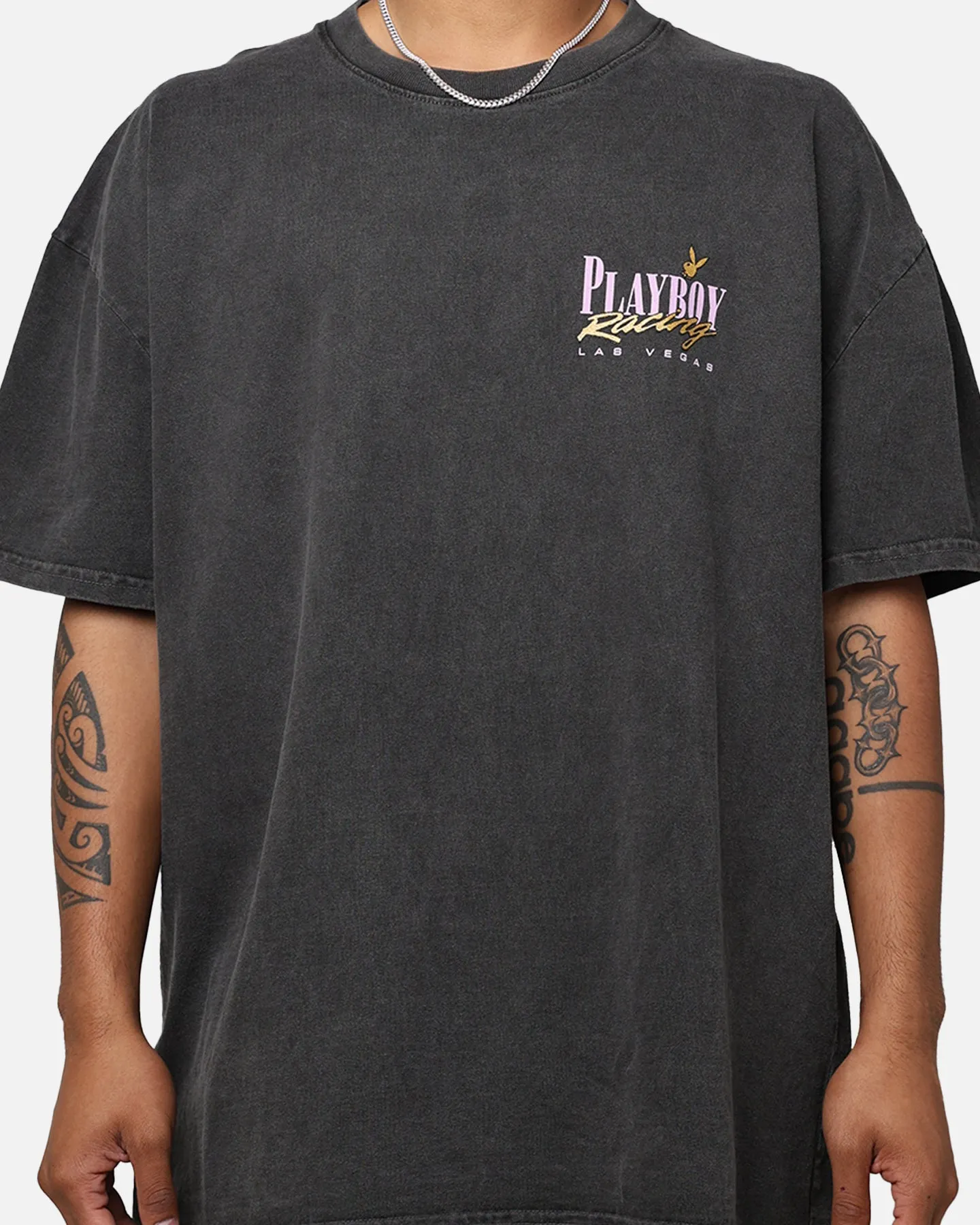Playboy By Culture Kings Pacemaker T-Shirt Washed Black